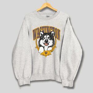 Vintage University Of Washington Huskies Sweatshirt Washington Huskies Shirt Tee